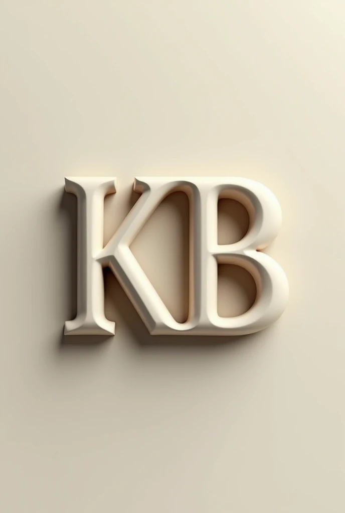 KB logo with classic look 3d