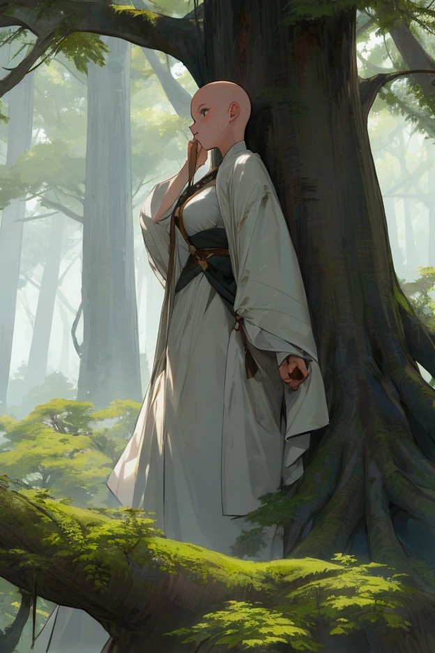 Loss of hair, especially from enormous trees