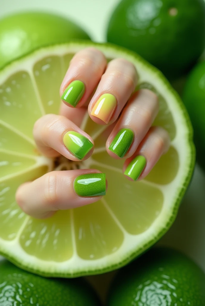 Make me nails inspired by lime