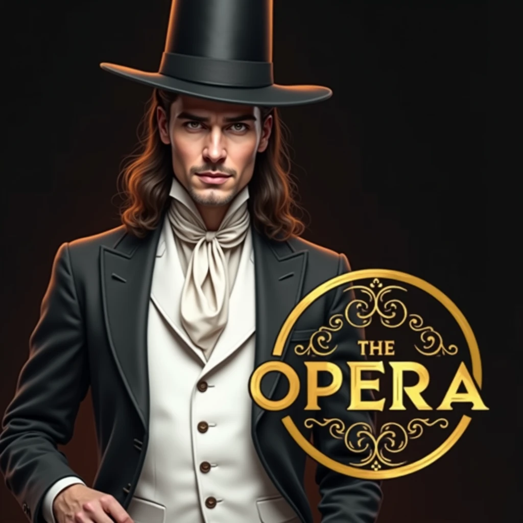a close up of a man wearing a hat and a suit, opera, opera, album art, official artwork, promo art, online casino logo, detailed image, decorated with opera motifs, alen kopera, thomasz alen kopera, profile image, a beautiful detailed orixa, eora, oda non, official fanart, by Elena Guro