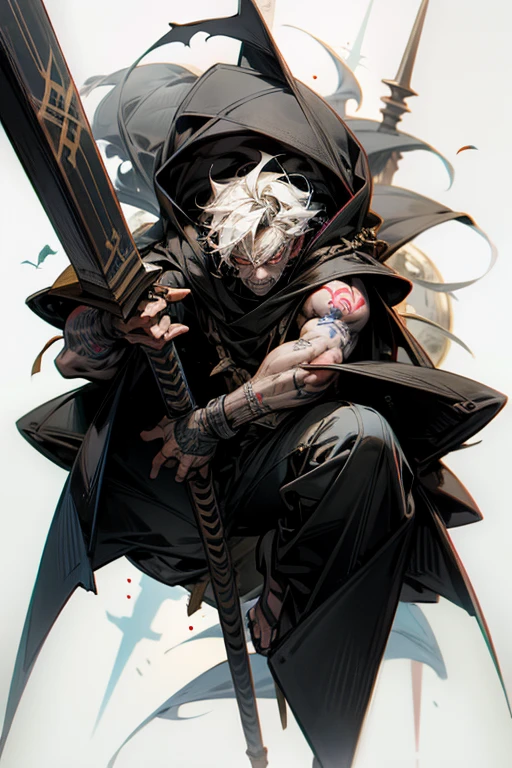 score up_9,score up_8,score up_7,best quality,super fine illustration,super detailed,8k, source_anime,
BREAK
Tattoos, acrouching with a crazy look on his face. He carries a bat with nails driven into it on his shoulder.BREAK his wife