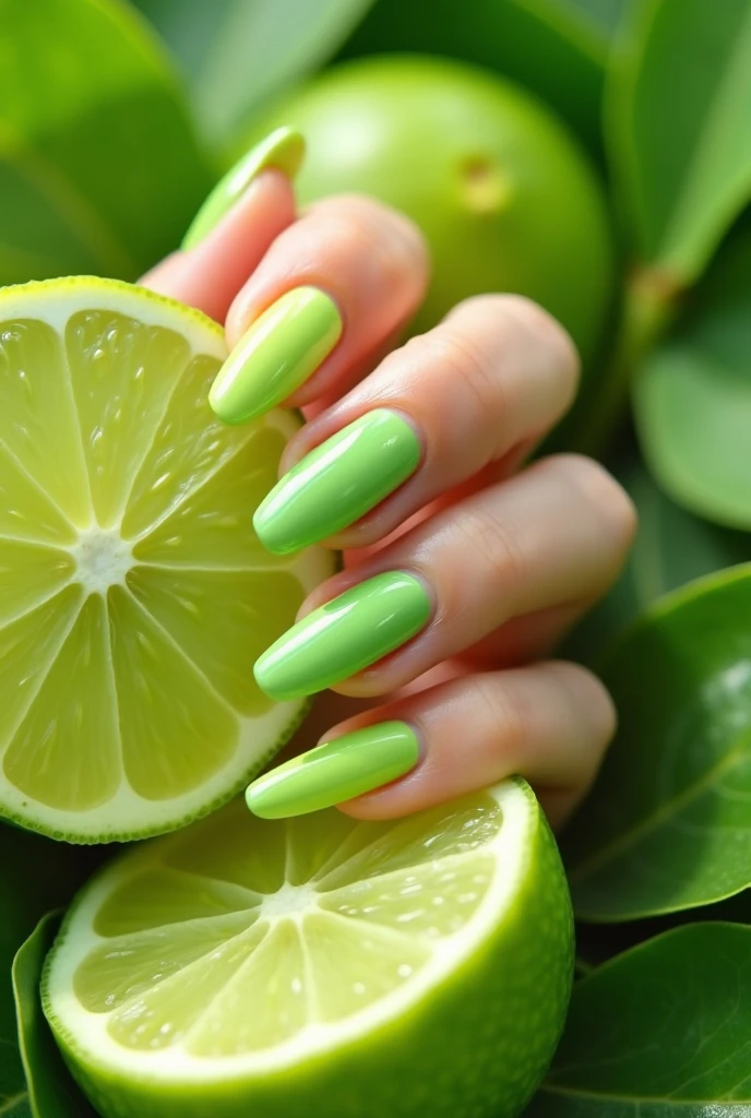 Make me nails inspired by lime