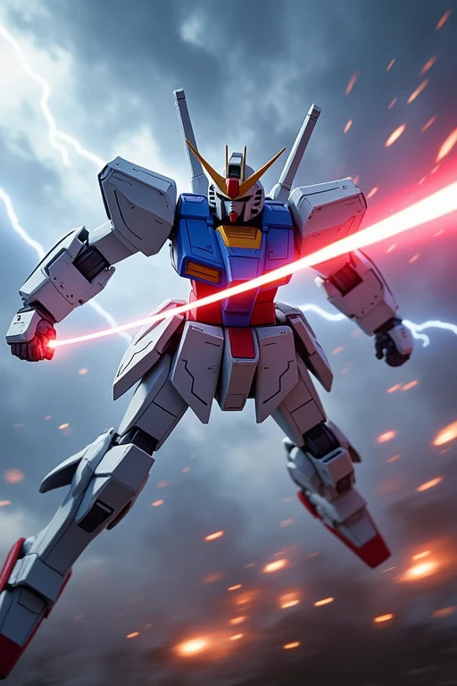 Freedom Gundam　Beam sabre in combat
