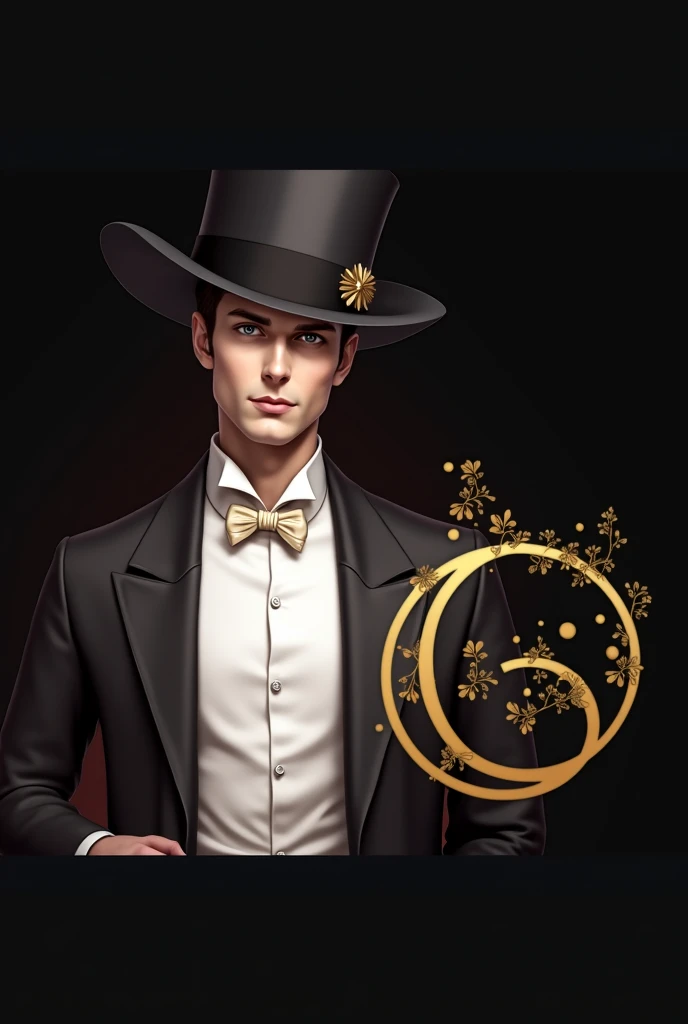 a close up of a man wearing a hat and a suit, opera, opera, album art, official artwork, promo art, online casino logo, detailed image, decorated with opera motifs, alen kopera, thomasz alen kopera, profile image, a beautiful detailed orixa, eora, oda non, official fanart, by Elena Guro