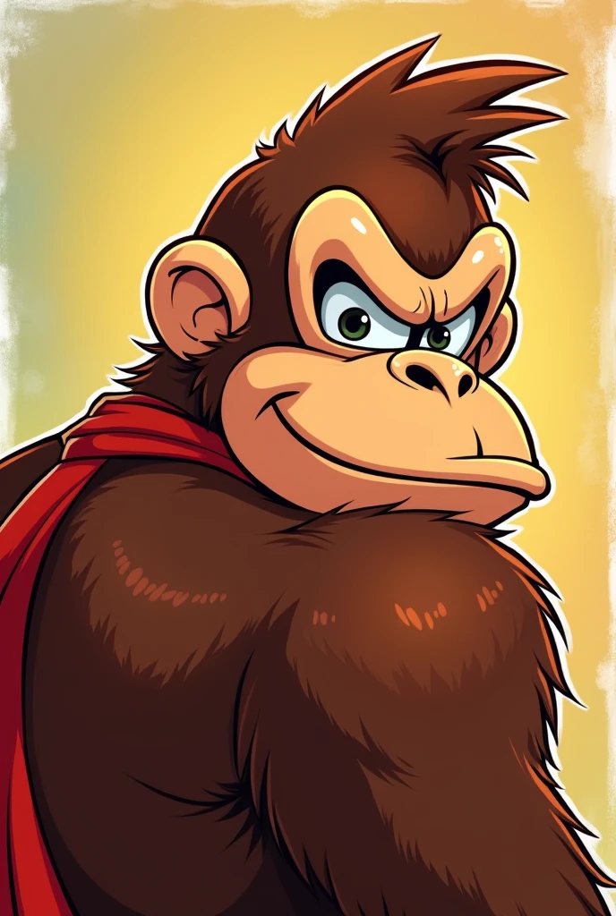 donkey kong cartoon closer FROM BACK
