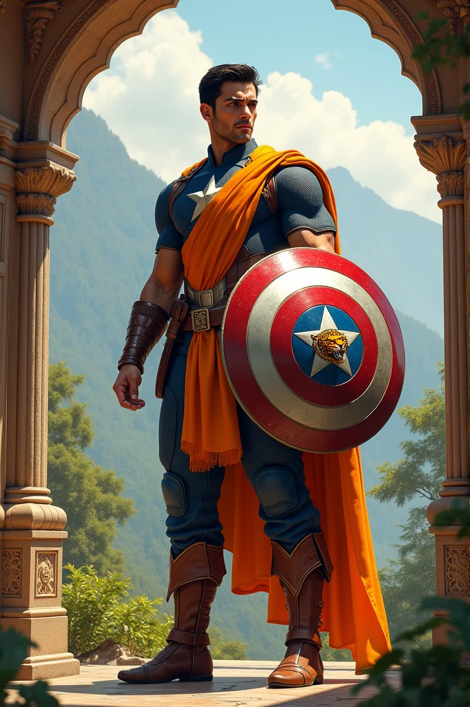 Captain america as an Indian
