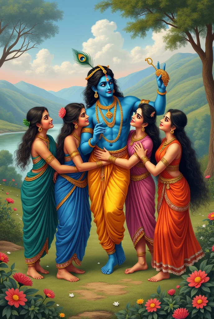 krishna dosto playing
