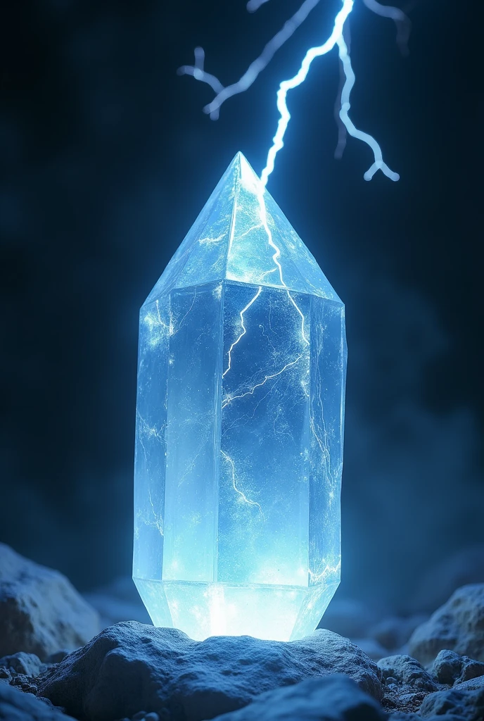 Take the same picture and remove the lightning from the crystal