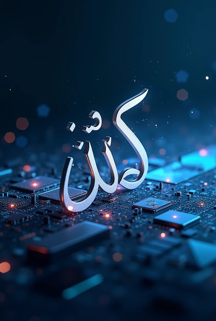 "Design a modern, sleek banner image for a tech-focused website named 'Urdu Tech Trends.' The image should incorporate elements of technology, like gadgets, code, or digital networks, with Urdu script prominently featured. Use a color scheme that blends traditional and modern aesthetics, combining deep blues, whites, and metallic accents. Include subtle, futuristic details to convey innovation and a forward-thinking approach, while maintaining a clean, professional look."