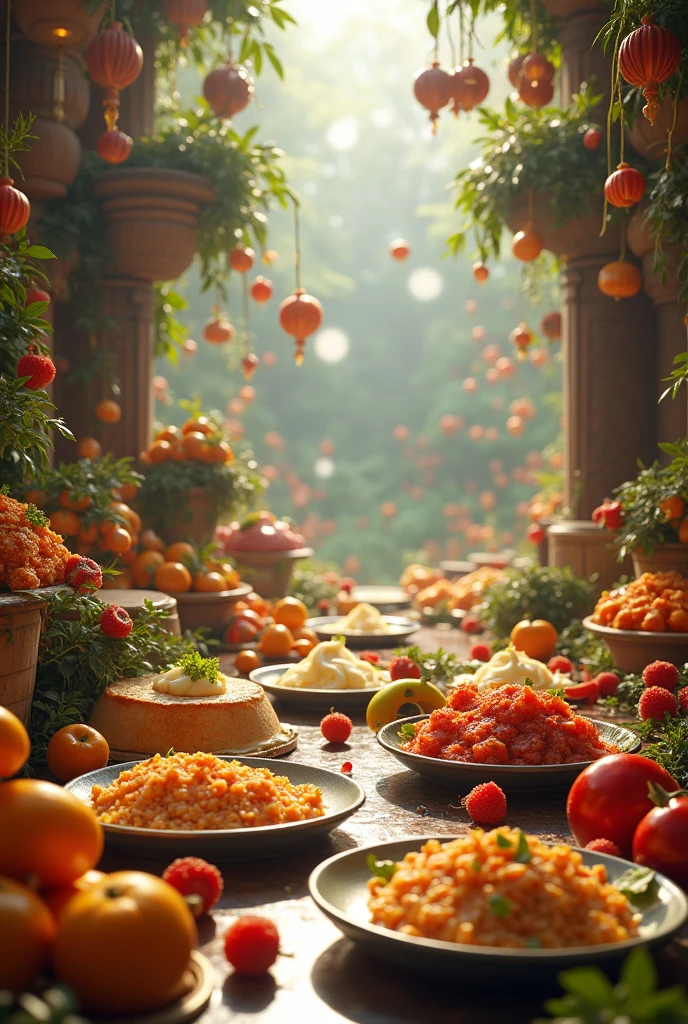 Fantasy that inspires hunger and  to learn to cook without a person, just food
