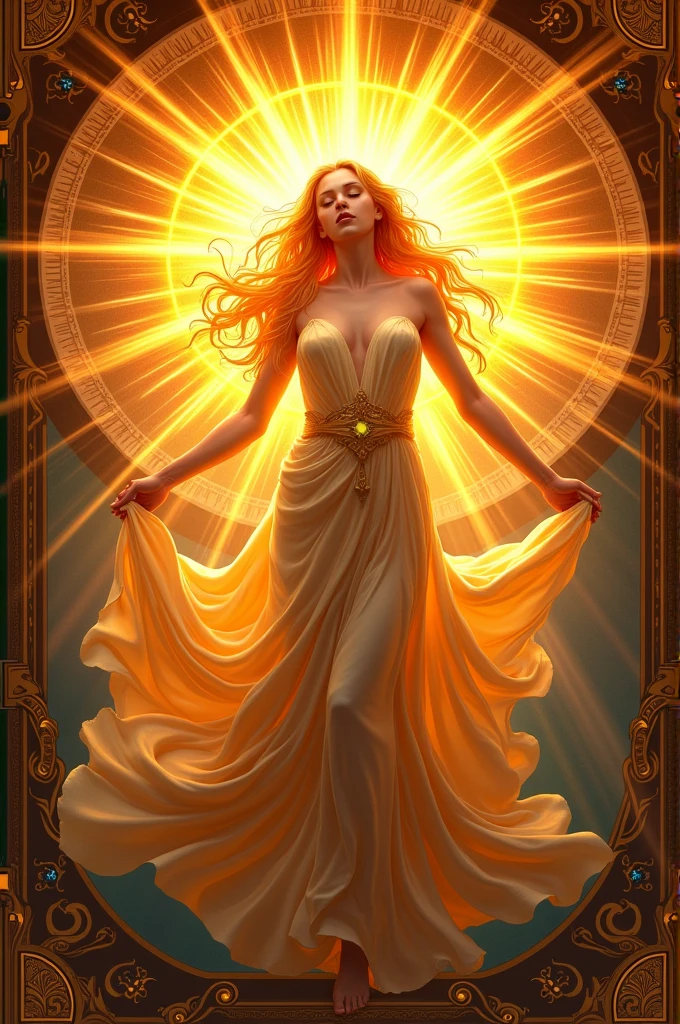 Sun goddess coat of arms 
