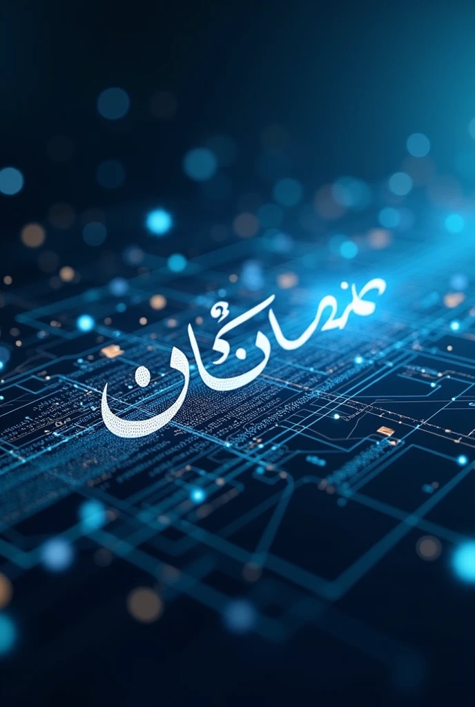 "Design a modern, sleek banner image for a tech-focused website named 'Urdu Tech Trends.' The image should incorporate elements of technology, like gadgets, code, or digital networks, with Urdu script prominently featured. Use a color scheme that blends traditional and modern aesthetics, combining deep blues, whites, and metallic accents. Include subtle, futuristic details to convey innovation and a forward-thinking approach, while maintaining a clean, professional look."