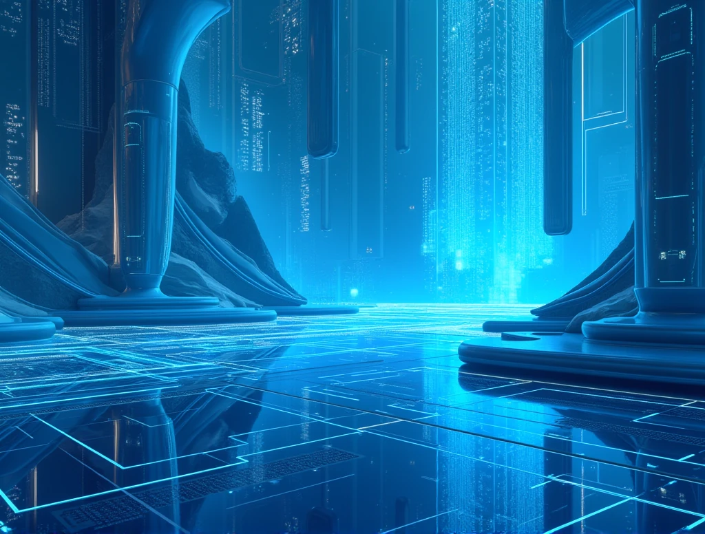 background tecnologi blue
