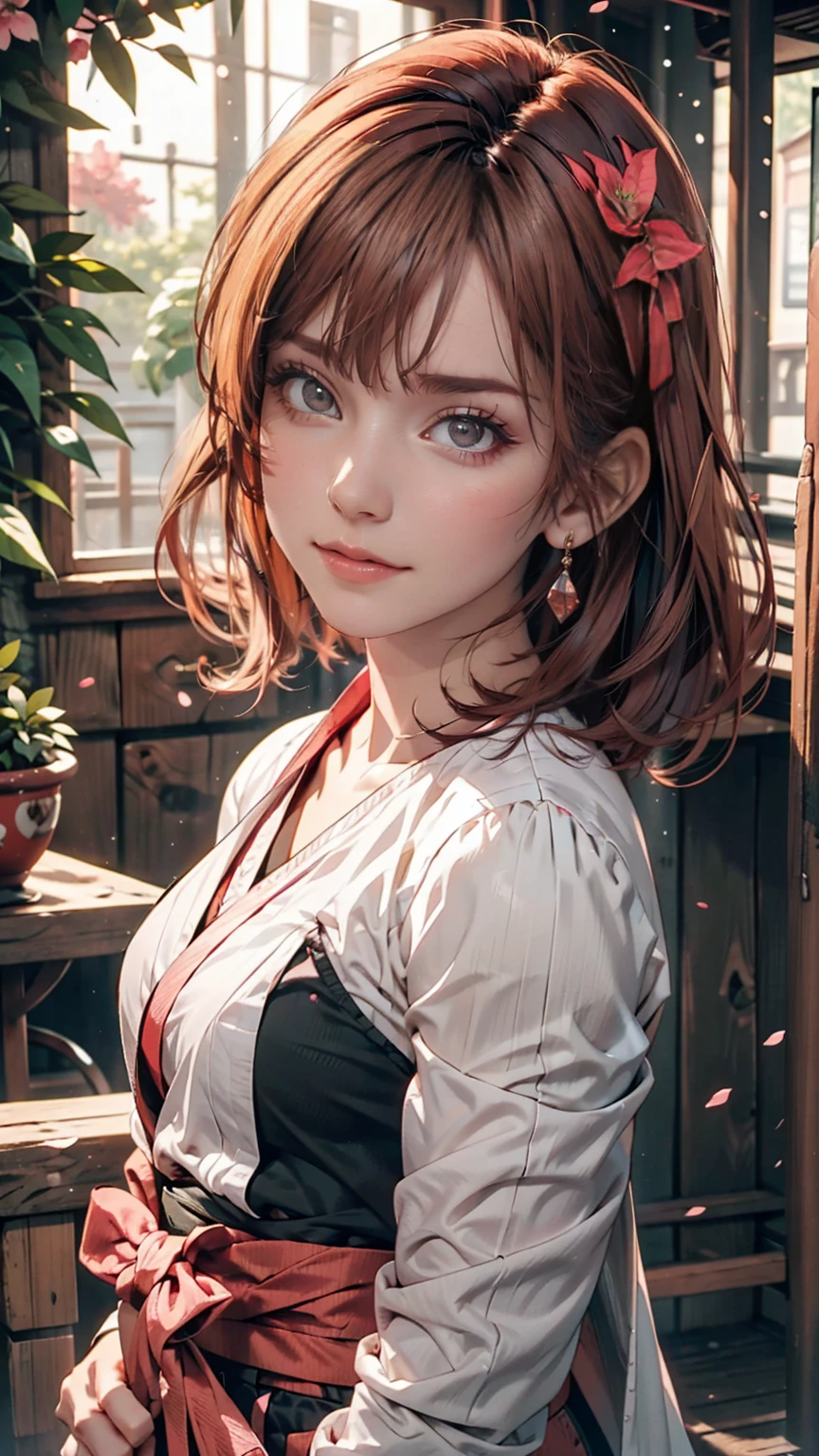 Sakura 4_stand up, bolt: Naruto Next Generation, naruto shippuuden , One person, bangs, Facial blemishes, Green Eyes, parted bangs, Pink Hair, Red Hairband, good, short hair, alone, Upper Body ((masterpiece)) 