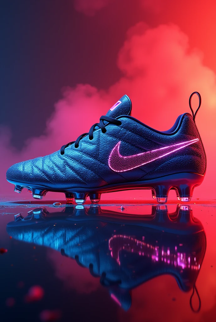 Nike shoe Art work designed Golden CR7 Shoe with Beautiful touch of Colors, CR7 Written in Dimonds. 
