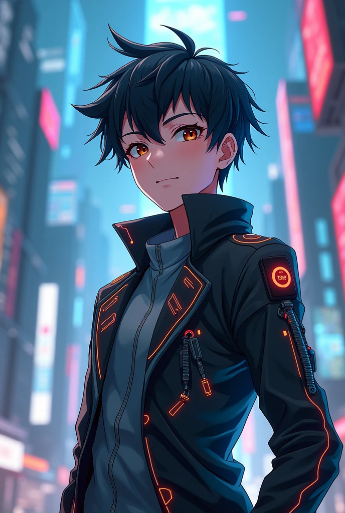 create a male anime character by programming