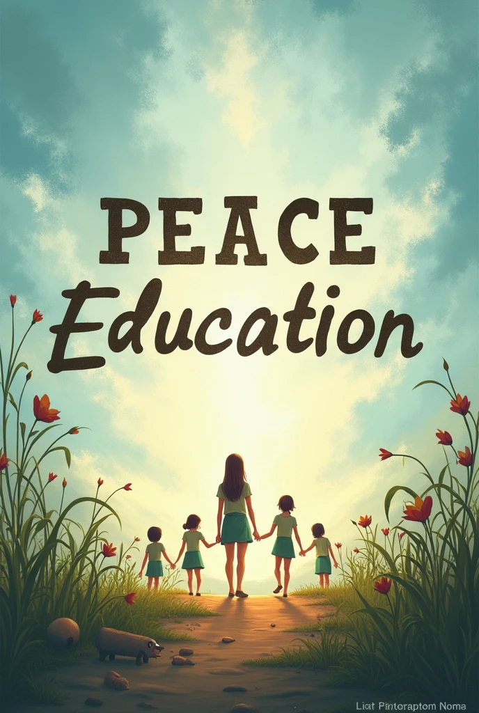 Peace education slogan