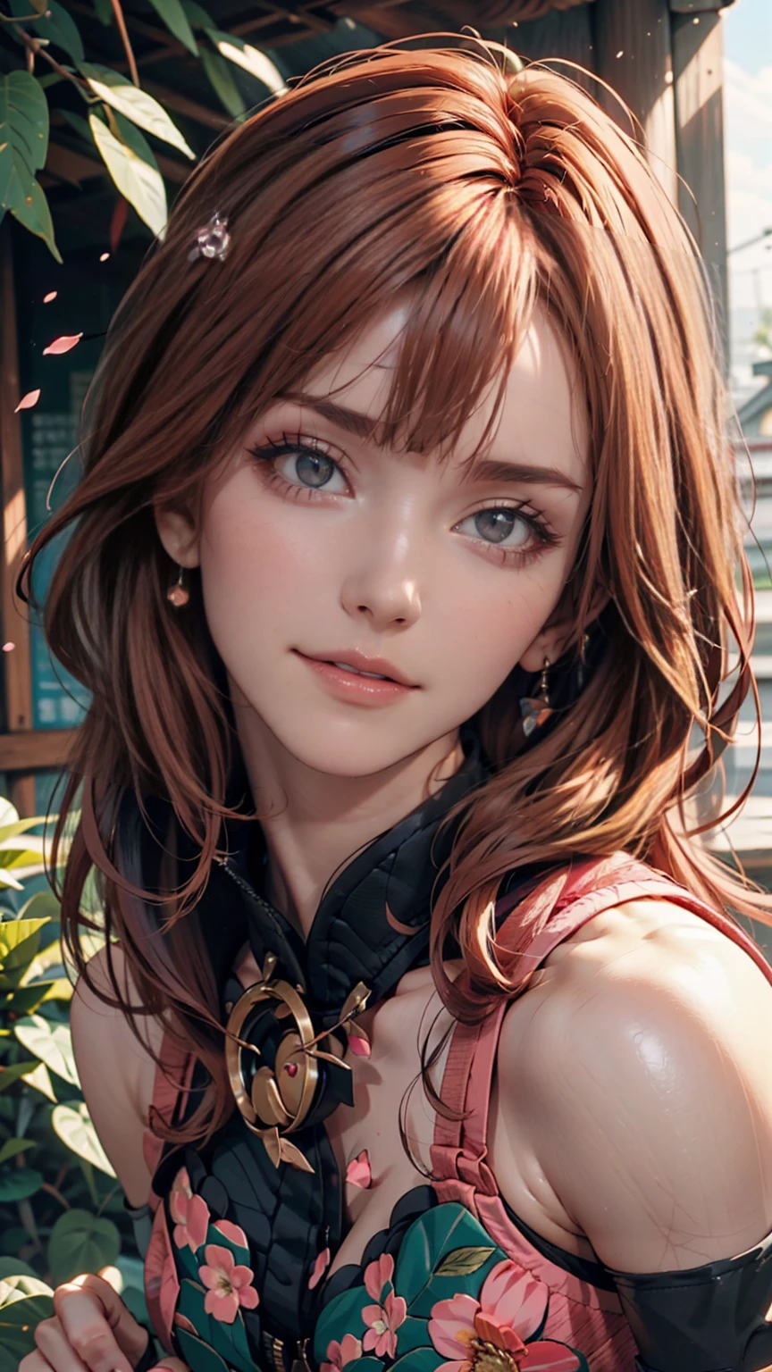 Sakura 4_stand up, bolt: Naruto Next Generation, naruto shippuuden , One person, bangs, Facial blemishes, Green Eyes, parted bangs, Pink Hair, Red Hairband, good, short hair, alone, Upper Body ((masterpiece)) 