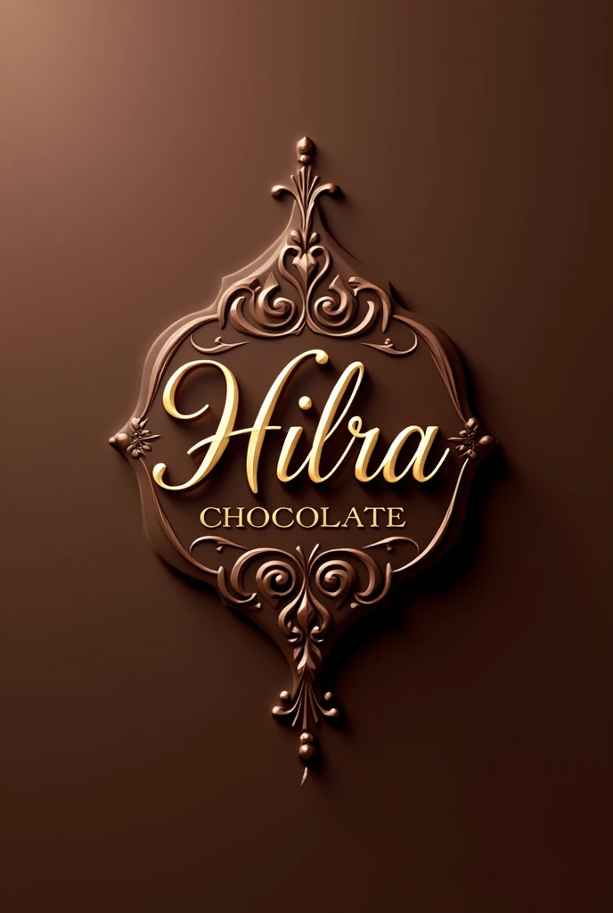 Make me a dubai chocolate logo named hilra chocolate 