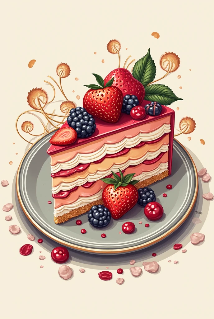 Dessert logo for culinary art website With your name a thousand delicacies only food dishes
