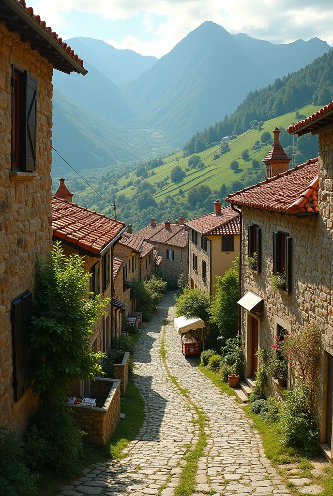 Une photo de village du pays basque