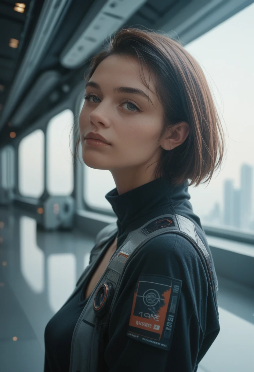 Female Characters, Futuristic Art, White, Minimalist Style, Space Exploration, Futuristic Architecture, Peaceful atmosphere