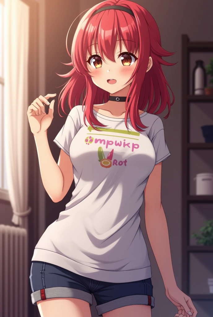 An anime, sucking a penis while looking at me