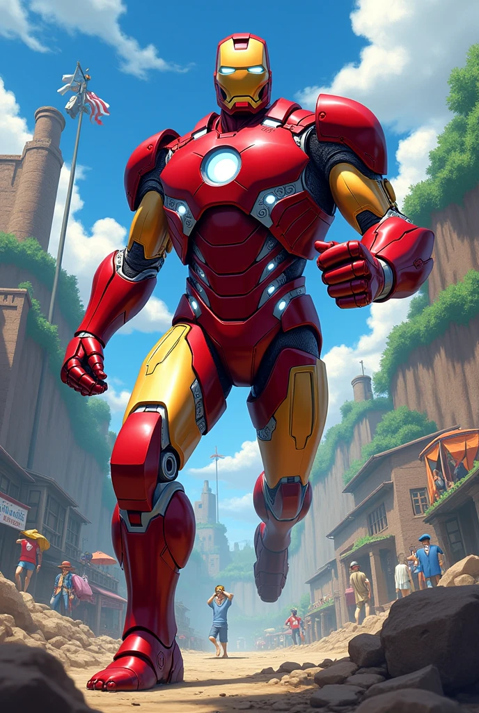 Made ironman in the anime one piece