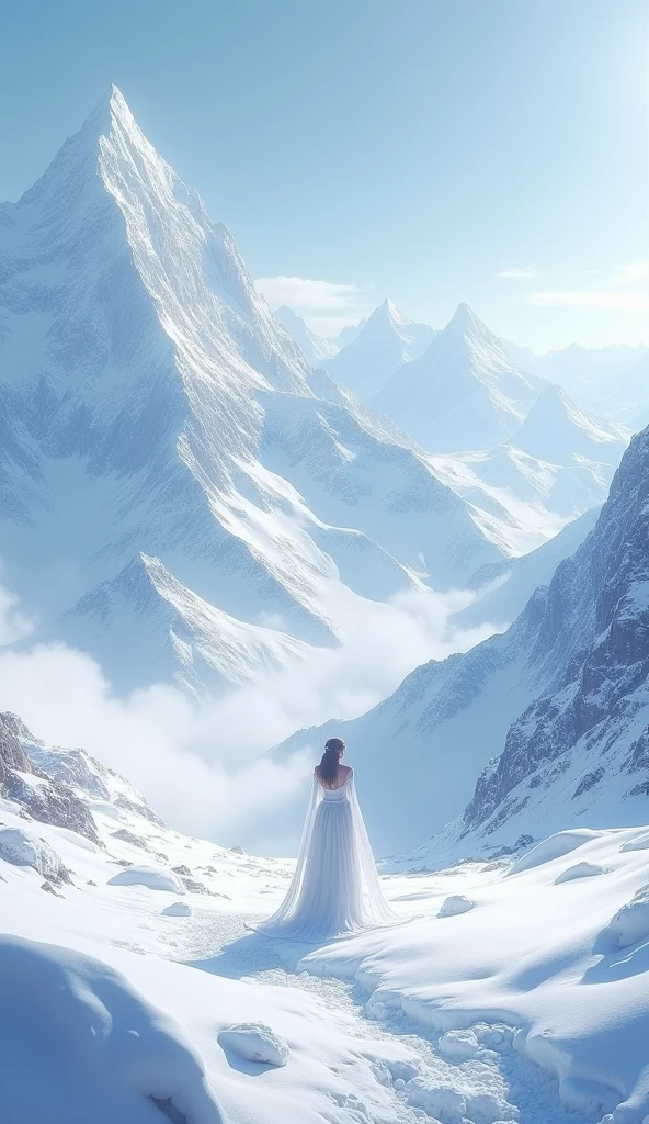 best quality, high quality, ultra quality, 8k, masterpiece, detailed, extremely detailed, insanely detailed, ultra detailed, ultra highres ,exquisite, Snow Scenery