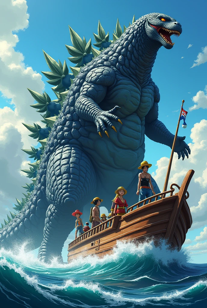 Made Godzilla in the anime one piece 