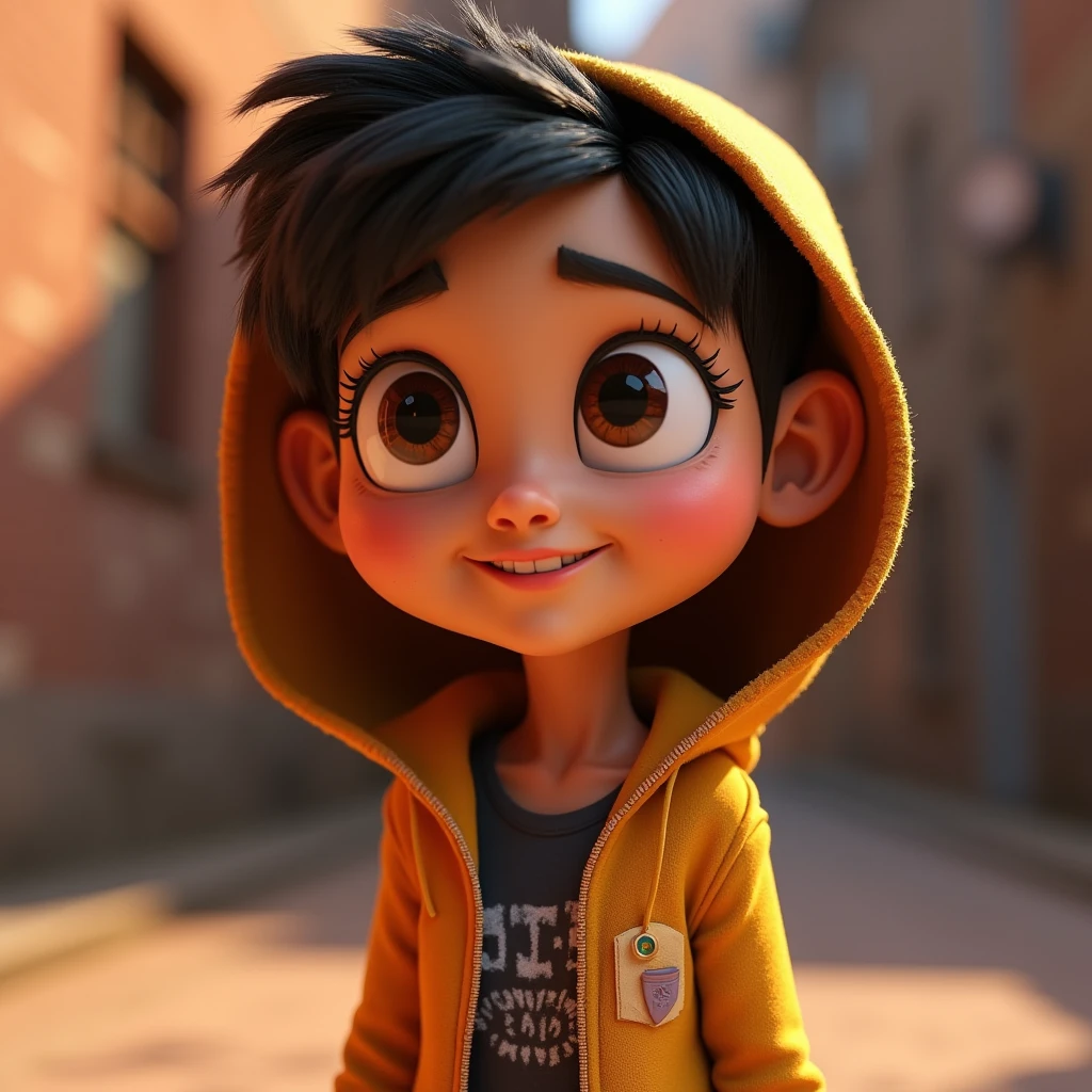 animation character, stylized character, animation style rendering, 3d stylized, Arnold Maya rendering, Stylized 3D rendering, toon render screenshot, 3d character, 3d character, Stylized 3D rendering, 3D character rendering, cartoon character, Personagem de close up, character posing, (Pixar-style) (master part:1.2) (bokeh) (best qualityer) (skin detailed) (detailed texture) (8k) (Argilla) (cinematic lighting) (sharp focus