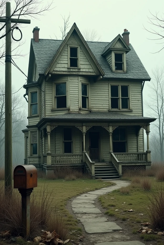 Old dilapidated house