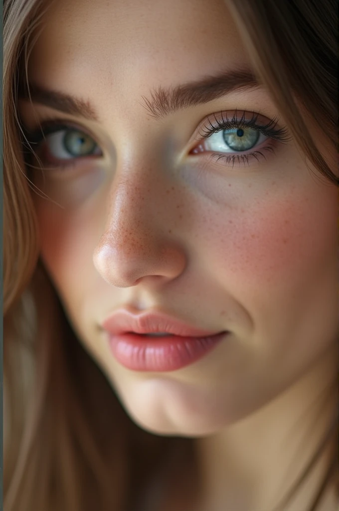 Beautiful girl face full of sperm