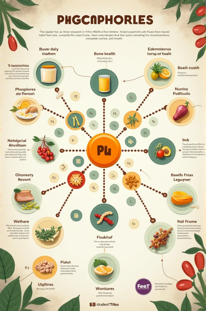 Create a concept map about Phosphorus food minerals