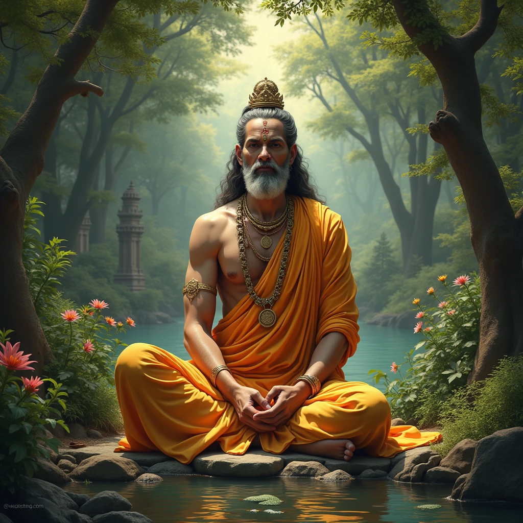 Lord Vishnu incarnated on earth , a lord Saint, hindu Saint