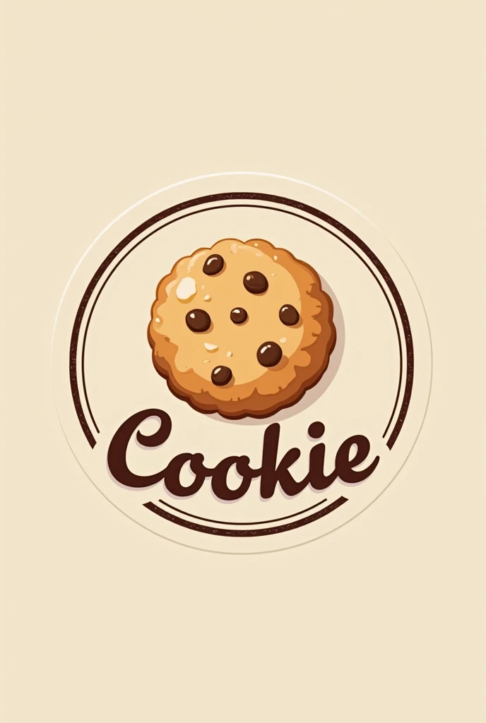 Cookie logo with the name Cookie written in English. Request a circle logo.