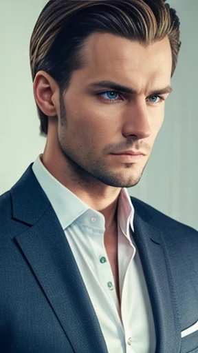handsome lithuanian man focus on face