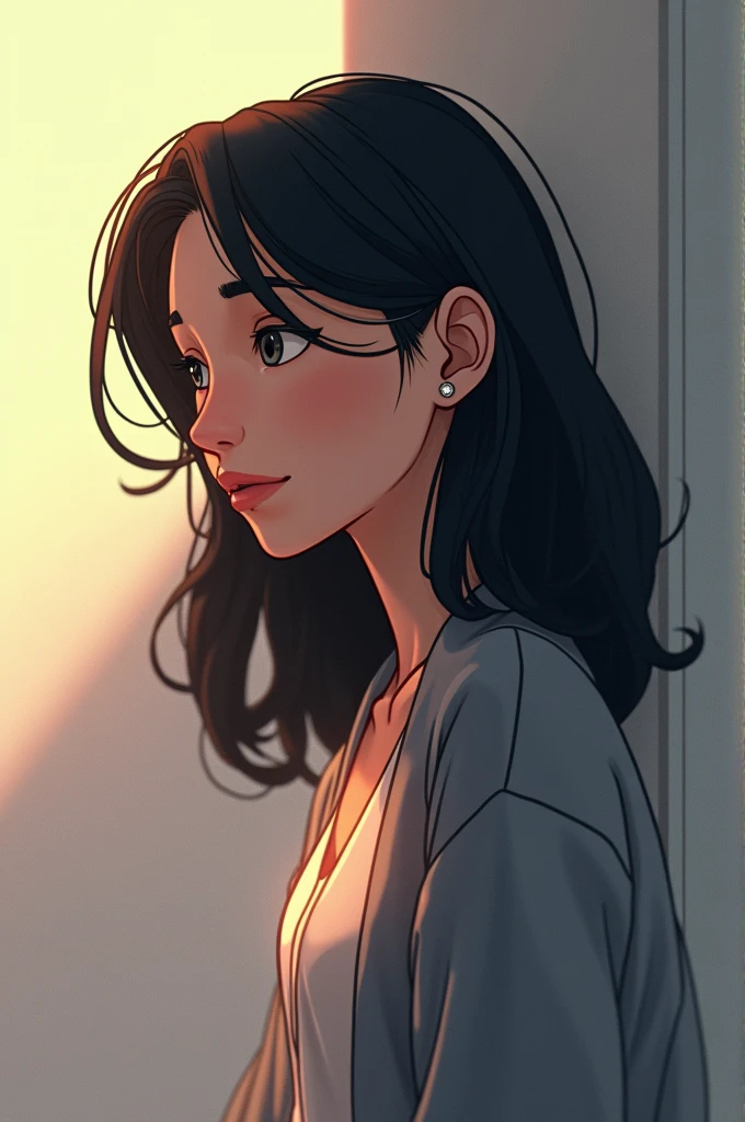 black hair, investor, Understand myself, Animation, 8k, super detail