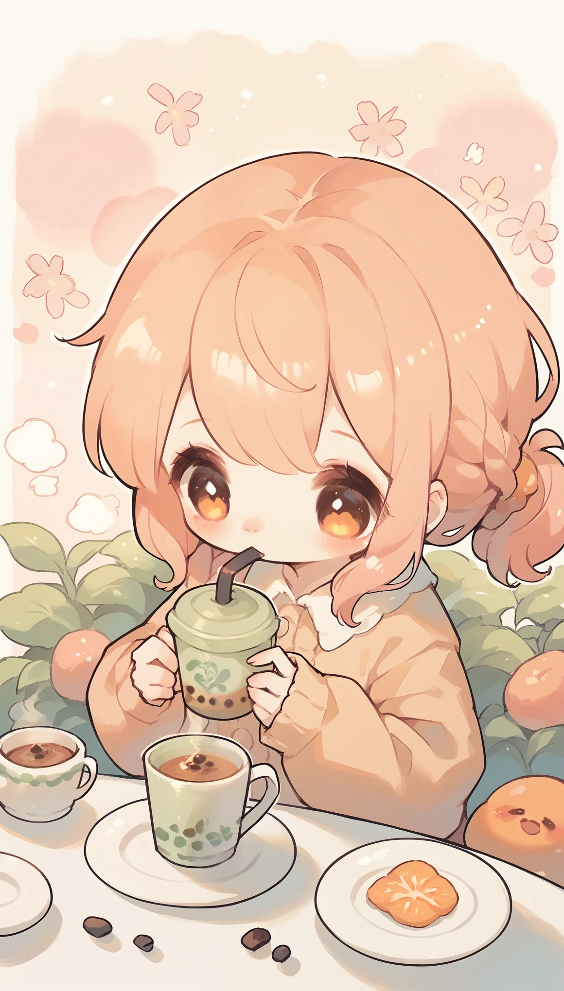 Afternoon Tea,Cozy,Orange Pink ,No People No characters
