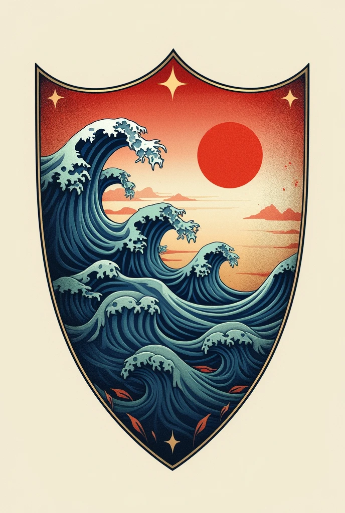 Japanese water on the Basque Country shield