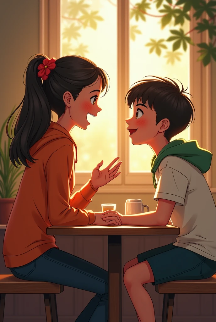 Extrovert girl and introvert boy