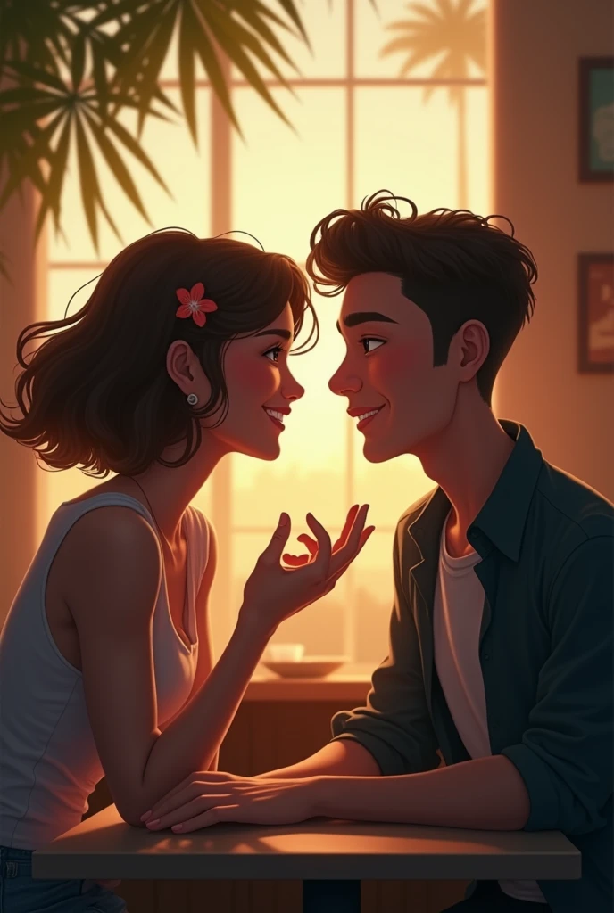 Extrovert girl and introvert man