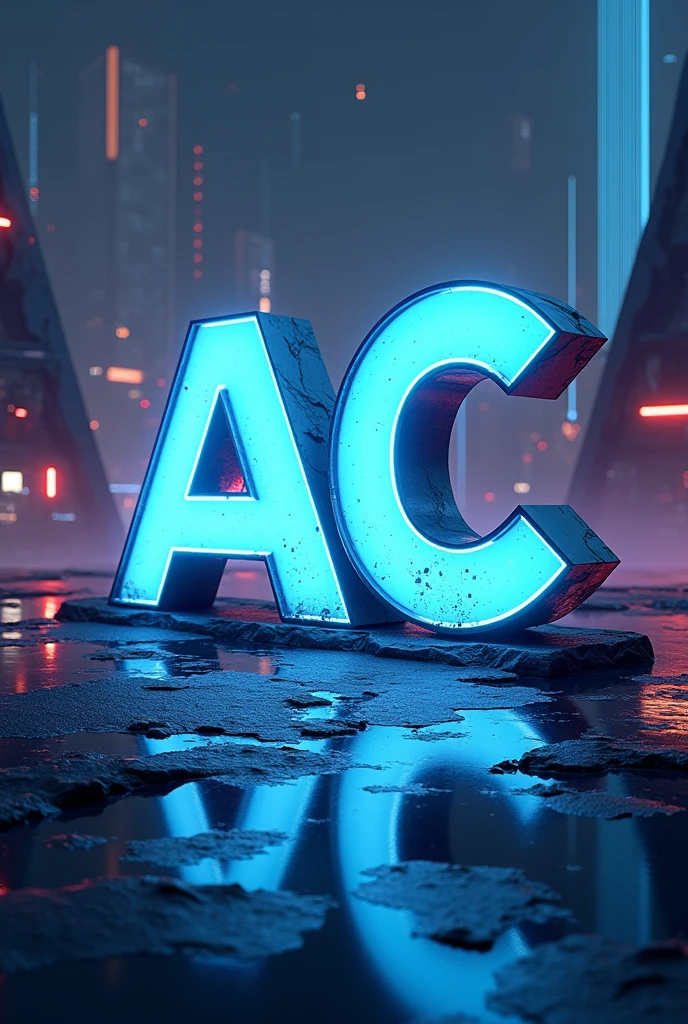 Create a gaming profile picture with the name AC