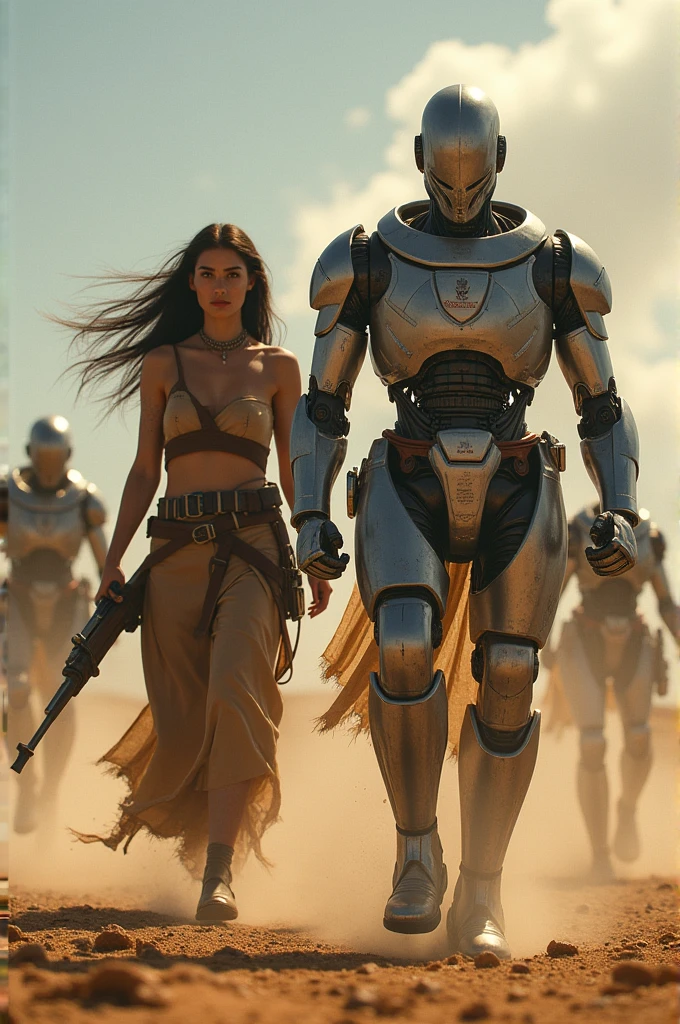 Robots killing bandits from Lampião and Maria Bonita 