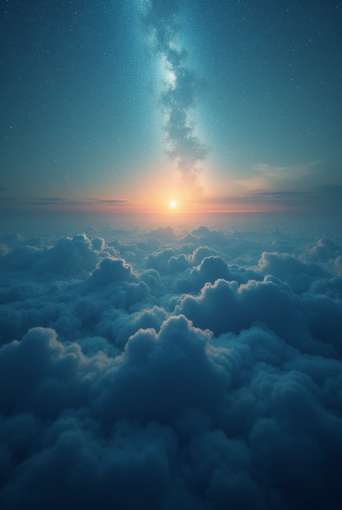 Just make a smoother transition from clear sky to dark sky