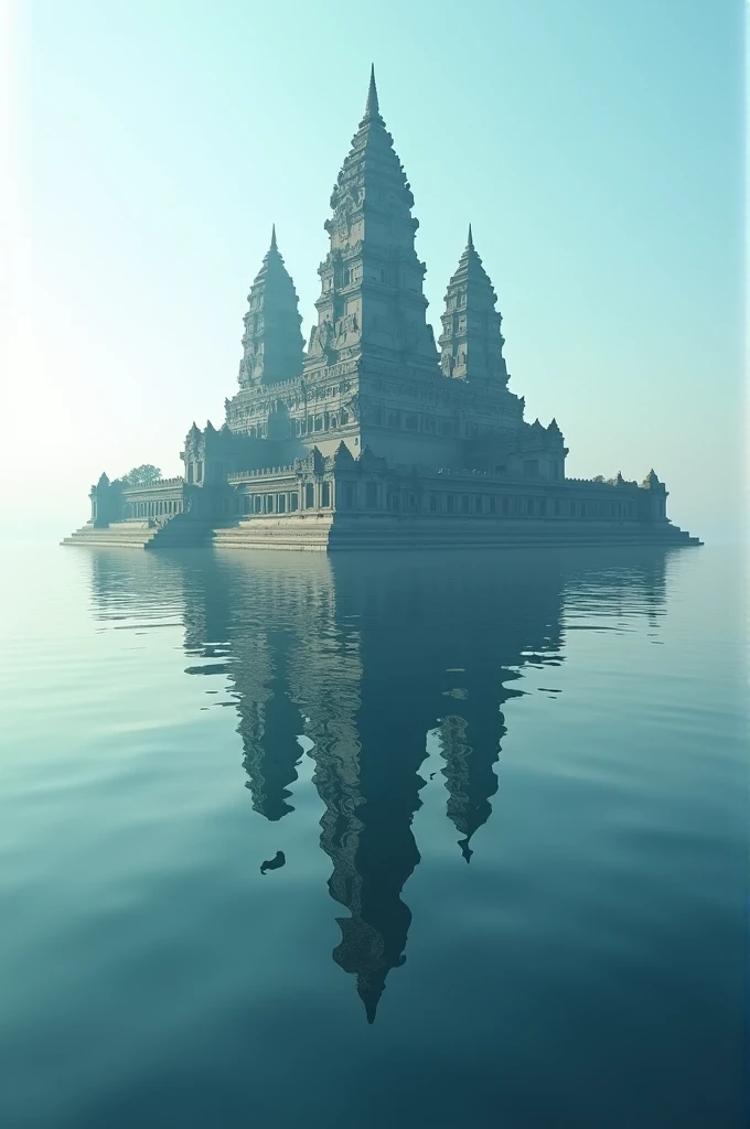 angkor wat in sea