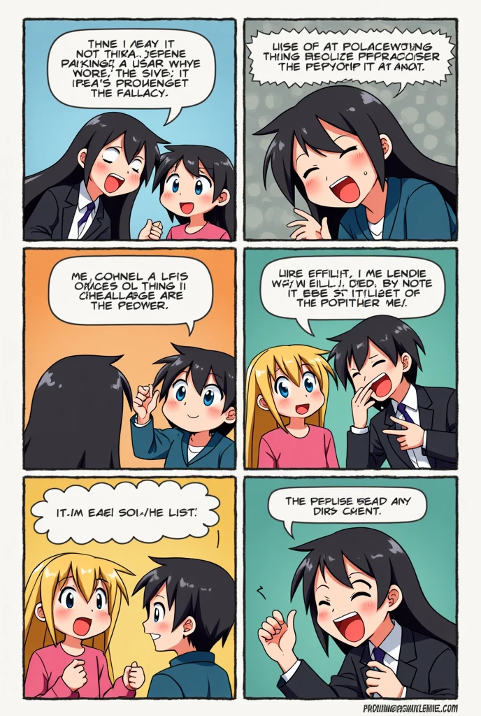 comic strip that portrays one type of fallacy anime