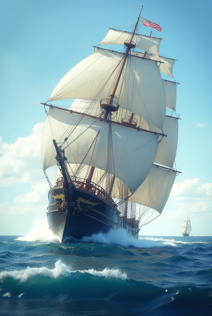 elegance and adventure of sailing across calm seas or battling through stormy waters. 🌊