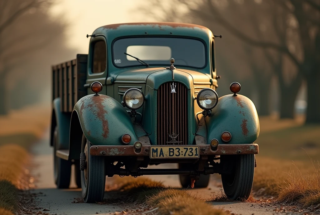 Maserati'Old truck、Shallow depth of field、(masterpiece:1.3) (最high quality:1.2) (high quality:1.1)、Cinematic Light, ((Cinema Lighting),(Natural light),(High level of artistry),(artistic),(Genuineと見分けがつかない品質),RAW Photos,Genuine,Genuine,High resolution,RAW Photos,masterpiece, beautiful,