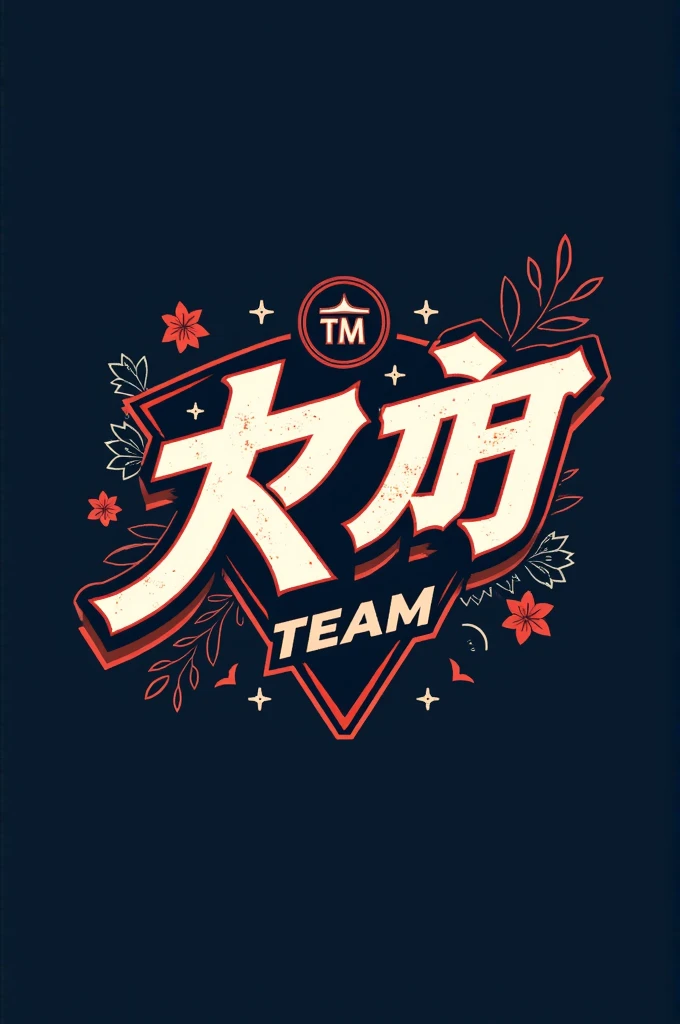 Create a logo with the name ™〆ᴛᴇᴀᴍᅠʙʀ❀, with top effects